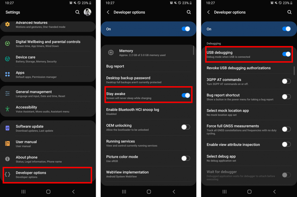 USB Debugging for VRoot permission