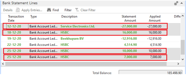 Delete Bank Statement Lines in Microsoft Dynamics Navision