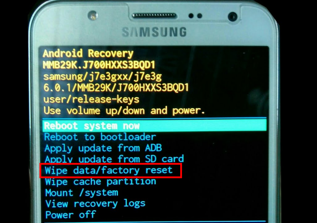 Factory rest device via recovery mode to fix a hacked android
