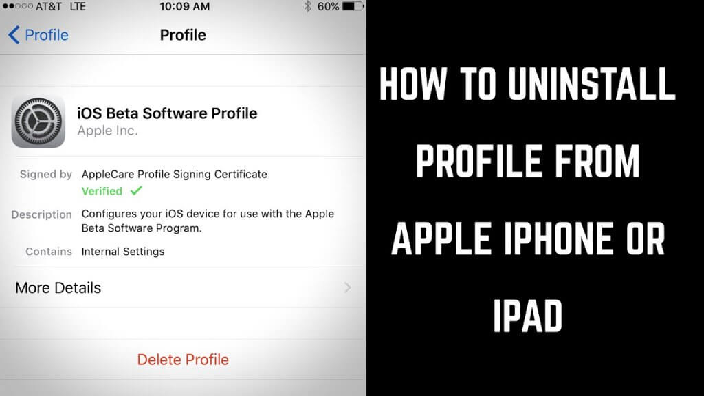 How to remove AppValley profile from settings.