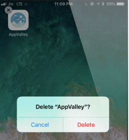 How to remove AppValley profile from home screen.