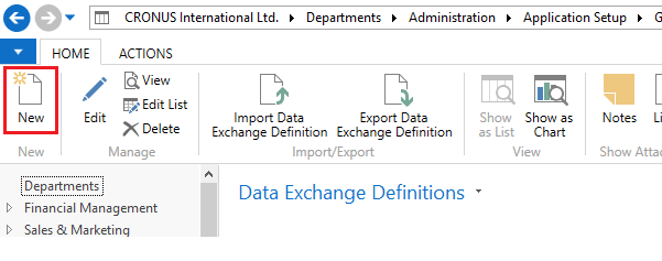 Import Bank Statement to Microsoft Dynamics Navision Data Exchange Definition