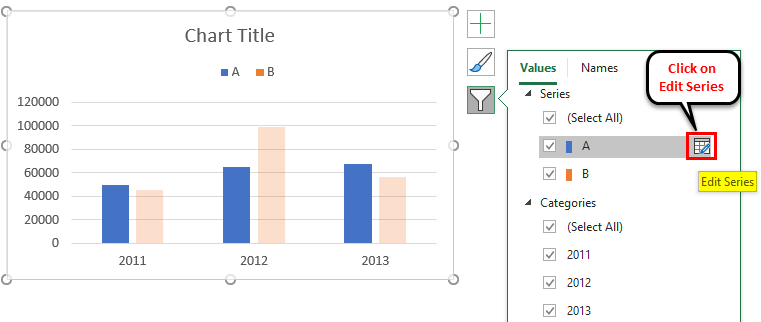 Edit Legend in Excel