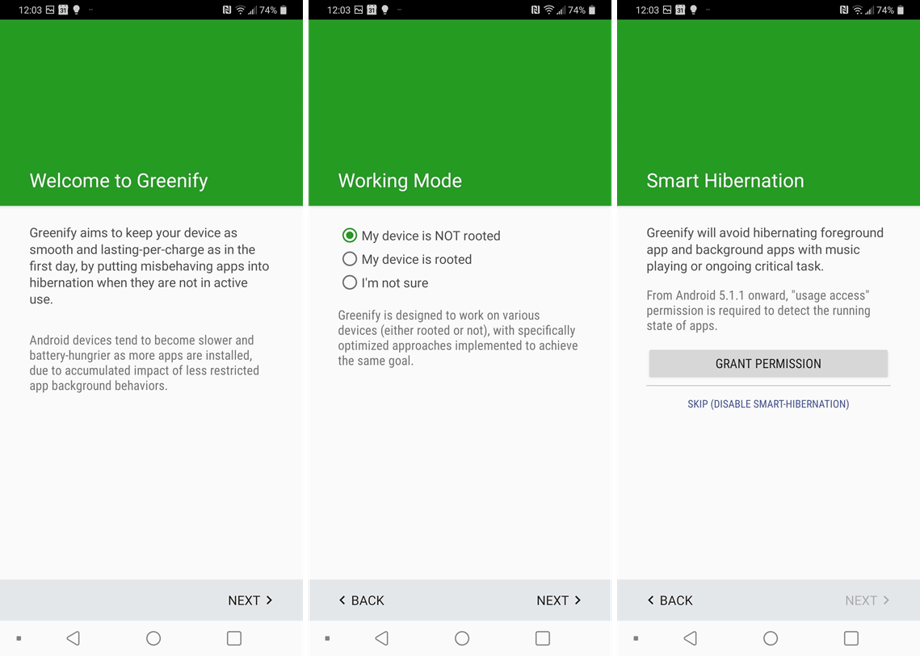 Install Greenify to optimize and Stop Apps Running in Background Android Programmatically