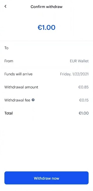 confirm coinbase withdrawal mobile