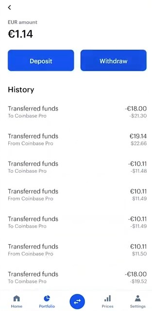 how to withdraw money from coinbase app