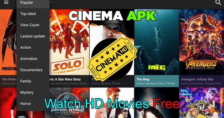 Cinema HD - Wanna watch expensive Movies free? Go for Cinema APK