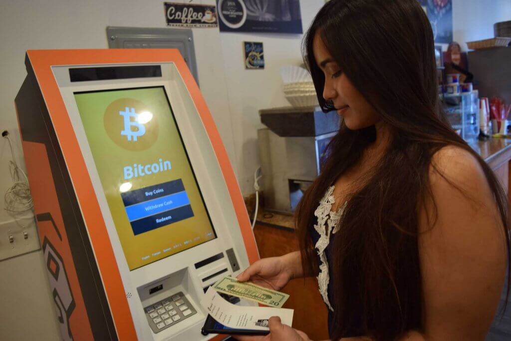 To exchange use Bitcoin ATM