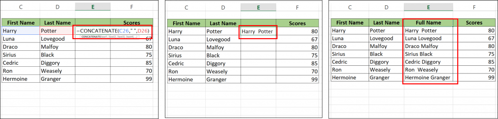 merge cells without losing data in excel