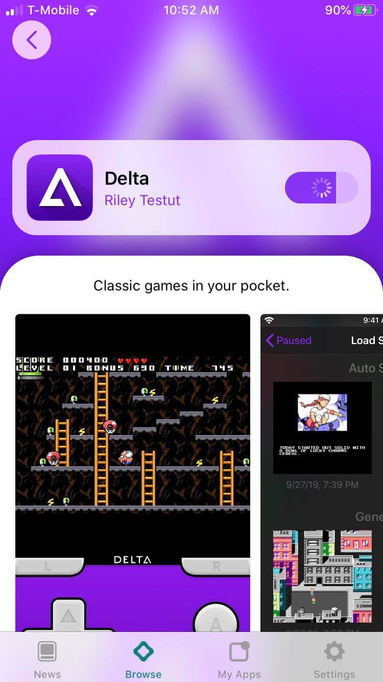 Delta Emulator app