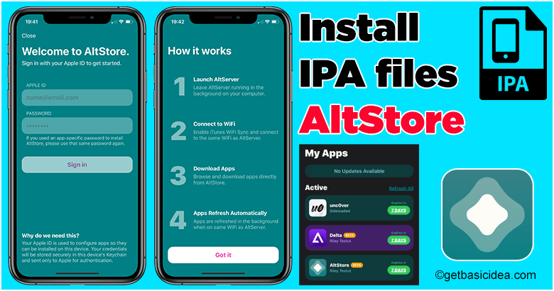 Install IPA files AltStore iOS