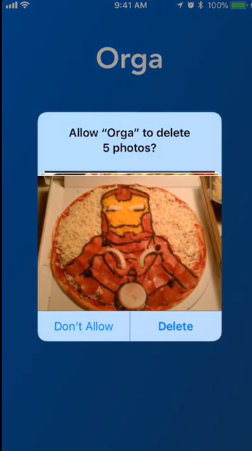 Delete images in Orga