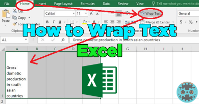 How to Wrap Text in Excel