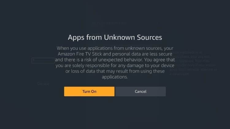 Allow access to install apps from unknown sources