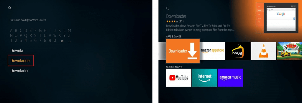 Install Downloader App on Firestick