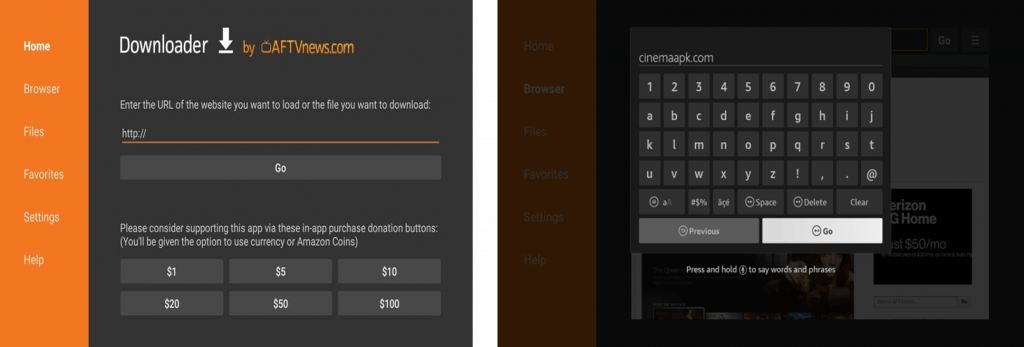 Install Cinema HD with Downloader on Firestick