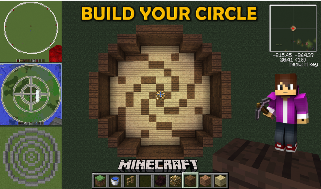 Minecraft Circle Generator tools - Generating circles in Minecraft