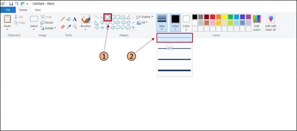 Build Circles in Minecraft with the help of Paint Application