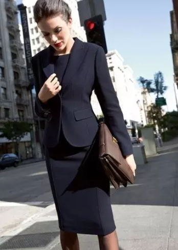 Formal wear look in black sheath dress