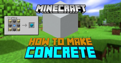 How to make Concrete in Minecraft