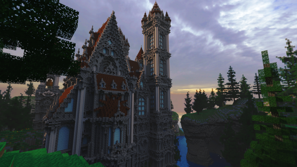 Mesmerizing Gothic castle. 