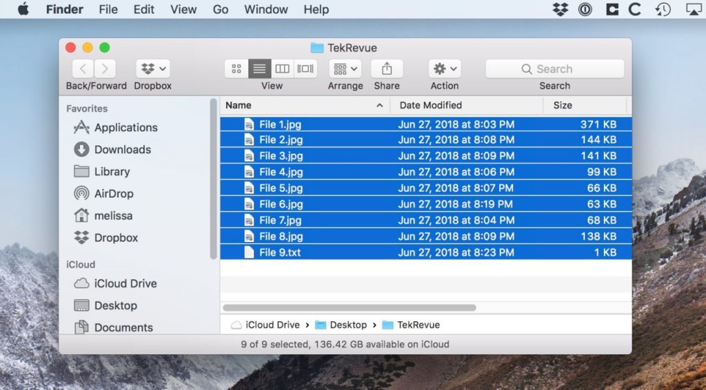 You can select all on mac easily in different ways.