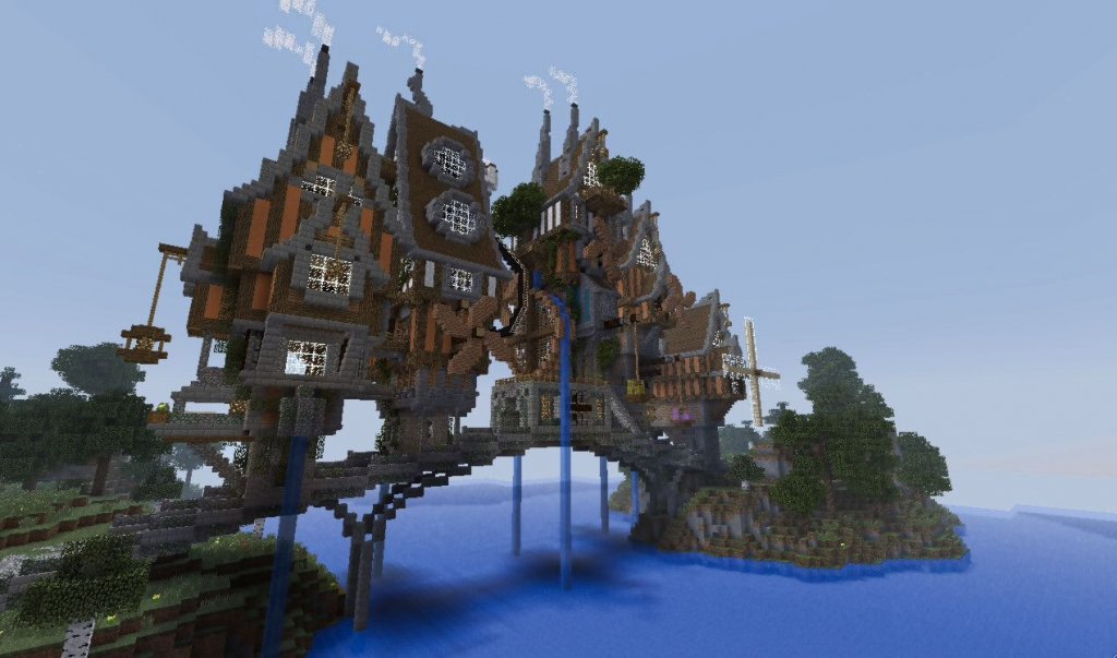 Steampunk Minecraft castle