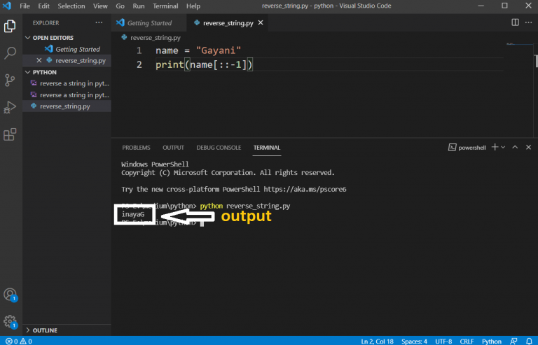 How to Reverse a String in Python | Python Tutorial