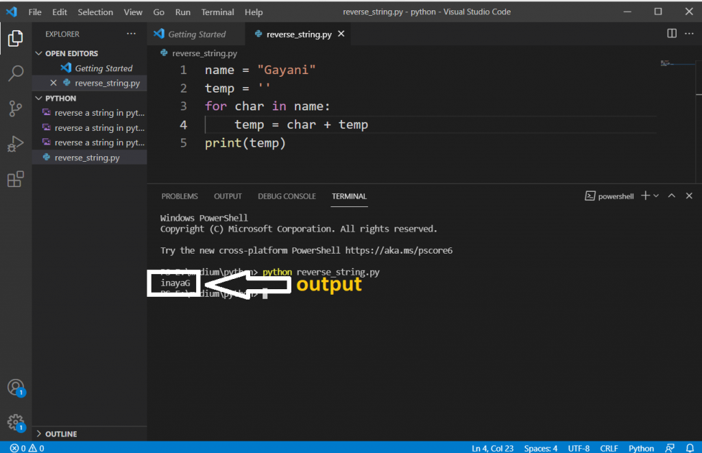 code for method 2 in Python.