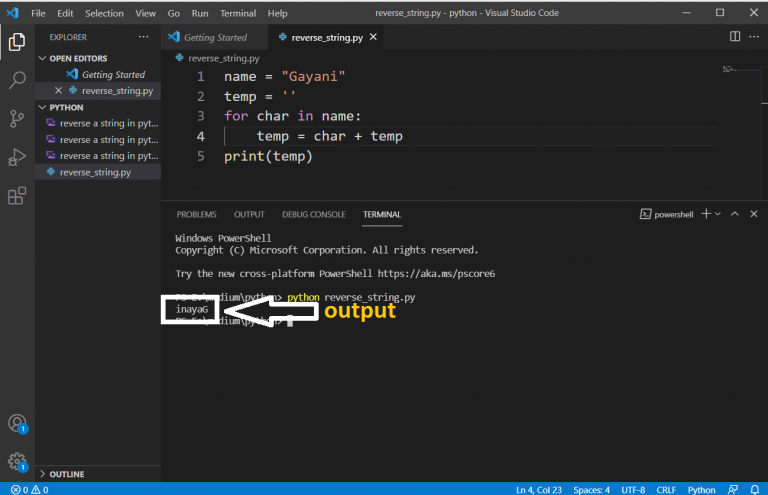 How to Reverse a String in Python | Python Tutorial