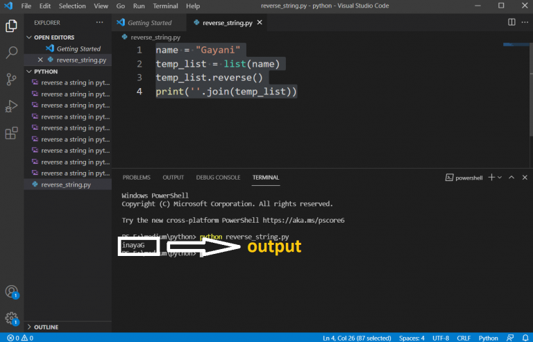 How to Reverse a String in Python | Python Tutorial