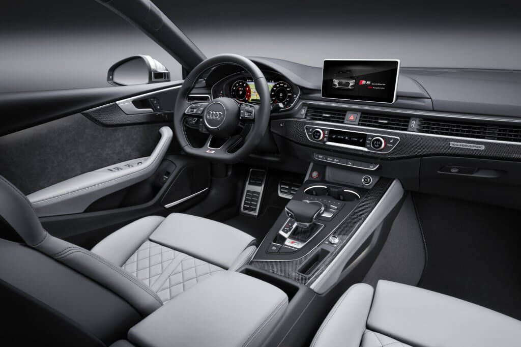 The interior design of the S5 Sportback.