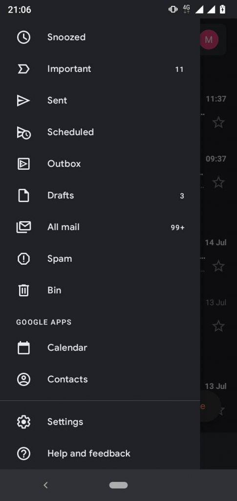 The Bin on Gmail