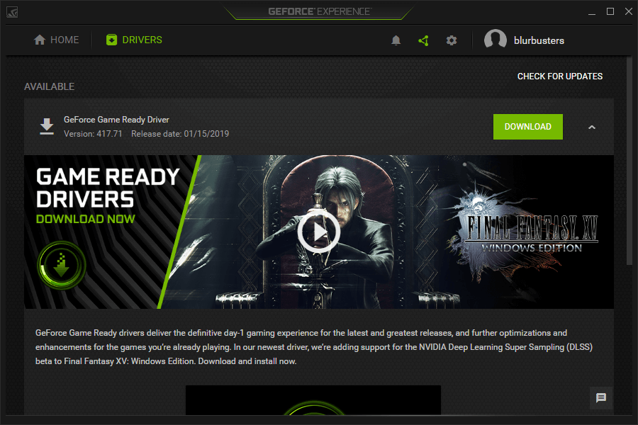 Geforce Experience App