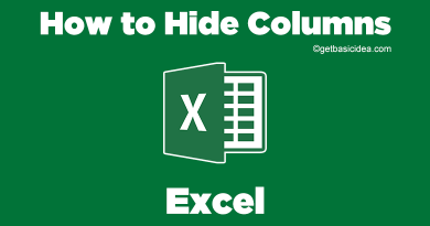 How to Hide Columns in Excel