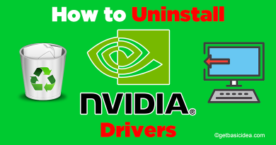 How to uninstall Nvidia drivers Windows