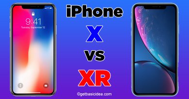 Apple iPhone X vs XR comparison.