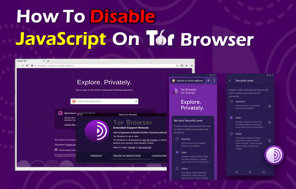 How to disable javascript in tor browser.