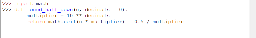 this image is about the method 7 on how to round in python