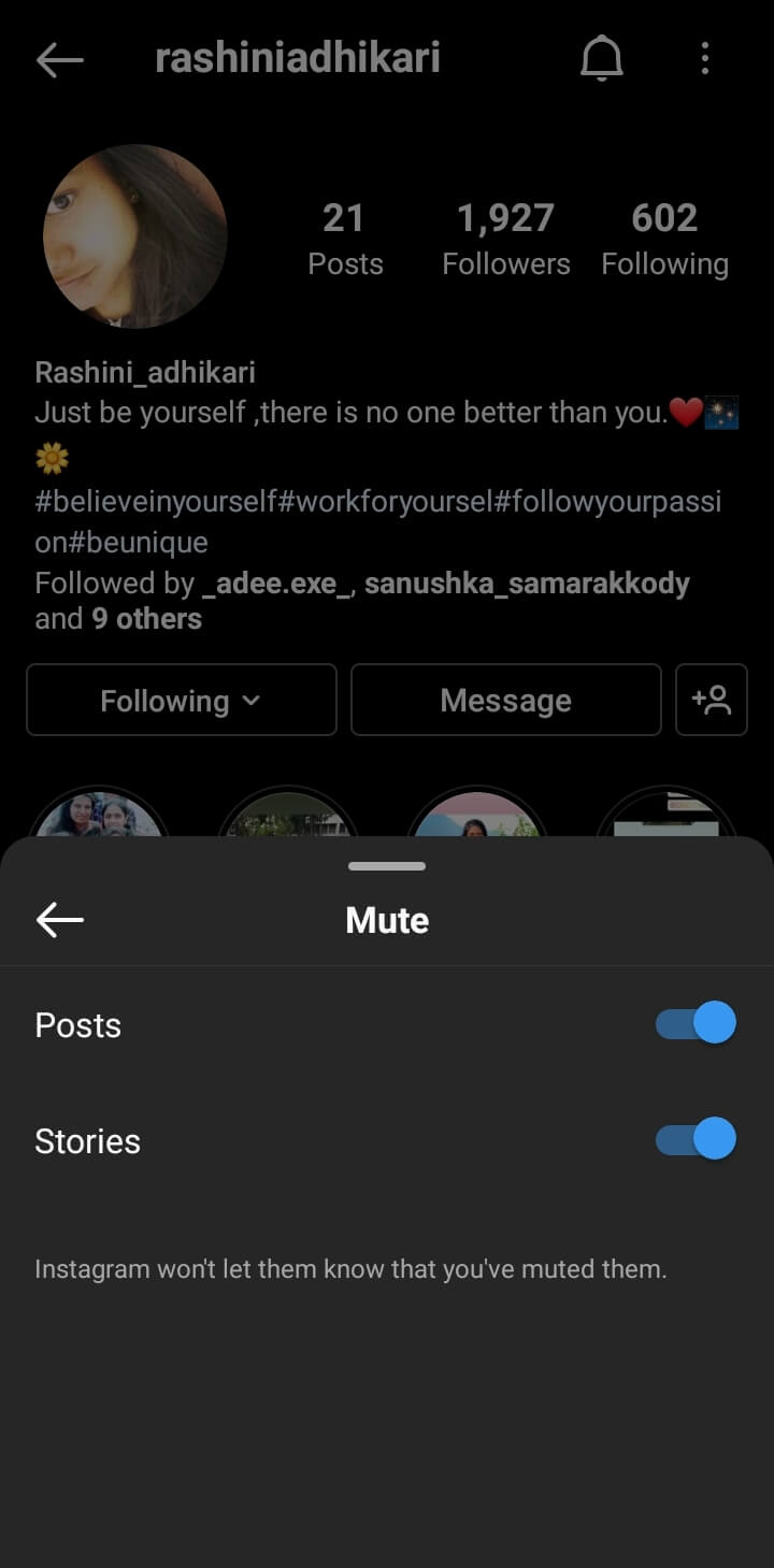 How to Unmute Someone on Instagram?