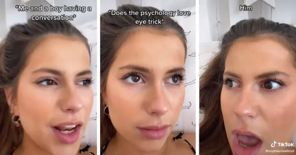 What is the psychology eye trick?