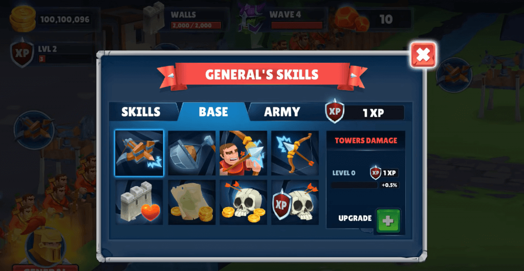 Modes - General's Skills