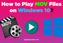 How to play MOV files on Windows 10?