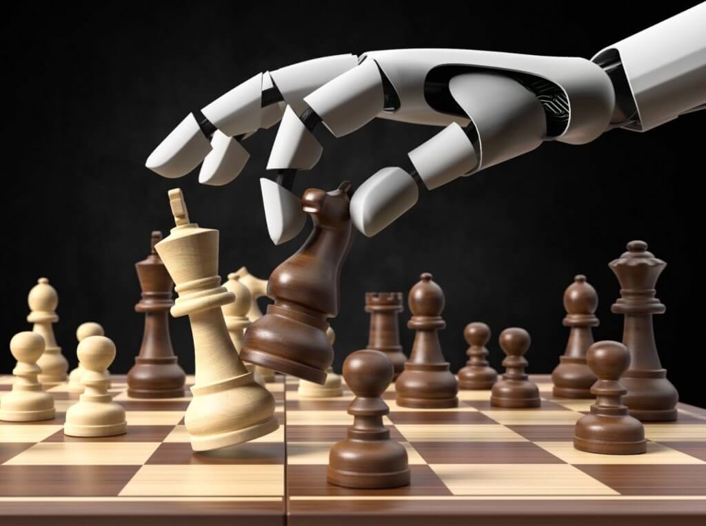 There are Chess games which are AI based