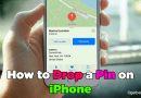 How to drop a pin on iPhone?
