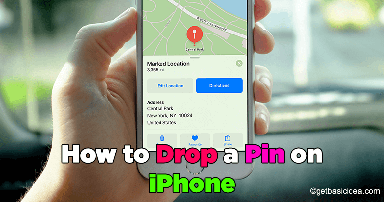 How to drop a pin on iPhone?