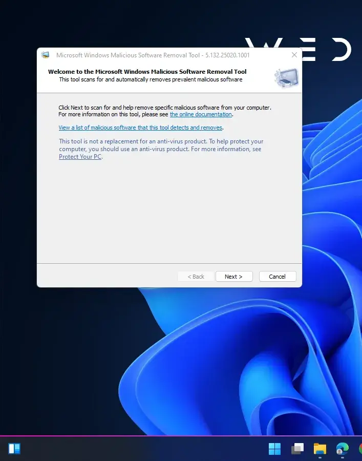 windows malicious removal tool
