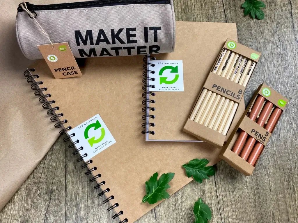 Recycled Notebook and Pen Set