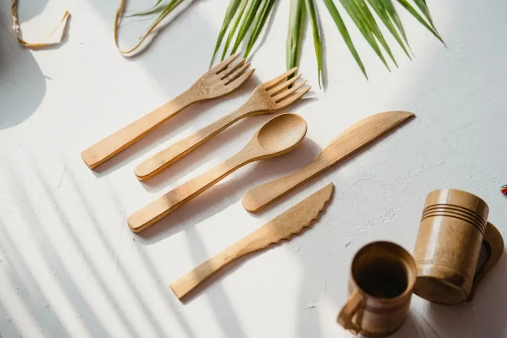 Reusable Bamboo Cutlery Set