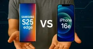 Samsung S25 Edge vs iPhone 16e (2025): Which One Is The Best